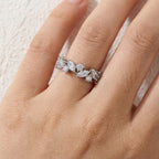 Graceful Marquise Stone Eternity Ring