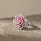 Exotic Silver Floral Ring