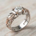 Exotic Crystal Silver Ring