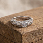 Luxe Zirconia Silver Ring