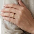 Infinity Gold Chain Ring
