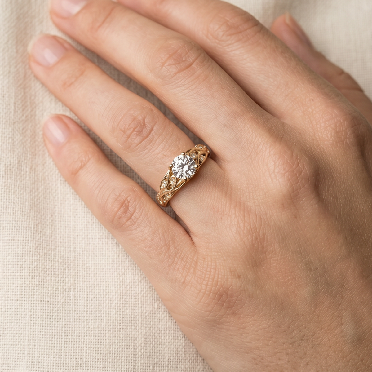 Majestic Zirconia Gold Ring