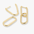 Link Drop Hoop Earrings