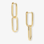 Link Drop Hoop Earrings