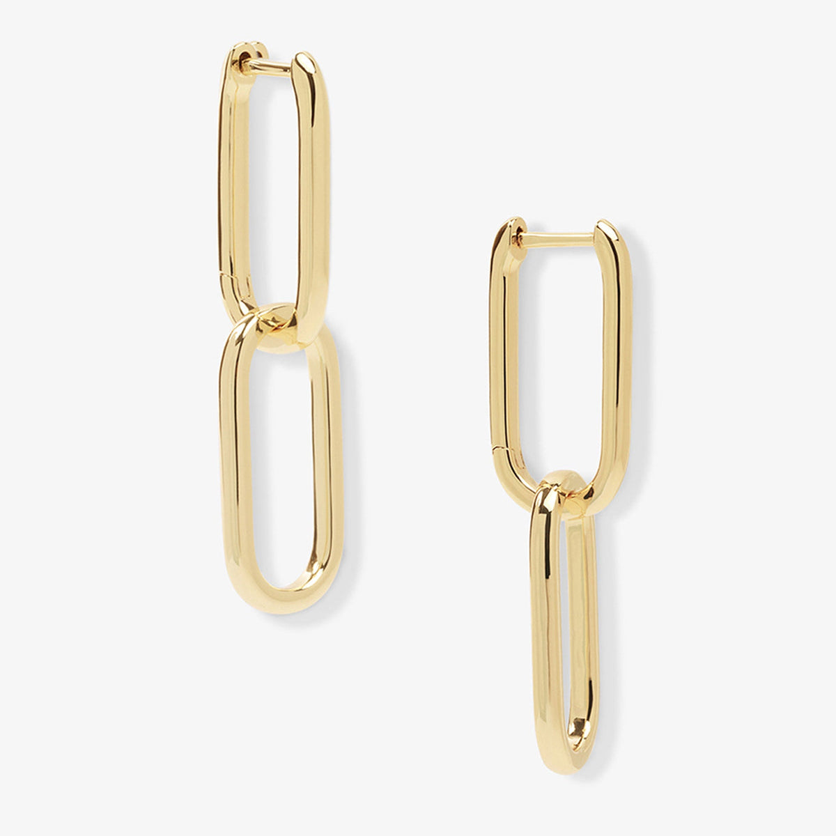 Link Drop Hoop Earrings