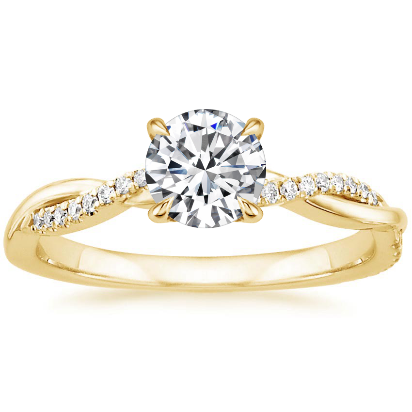 Le Jane Crystal White Gold Ring