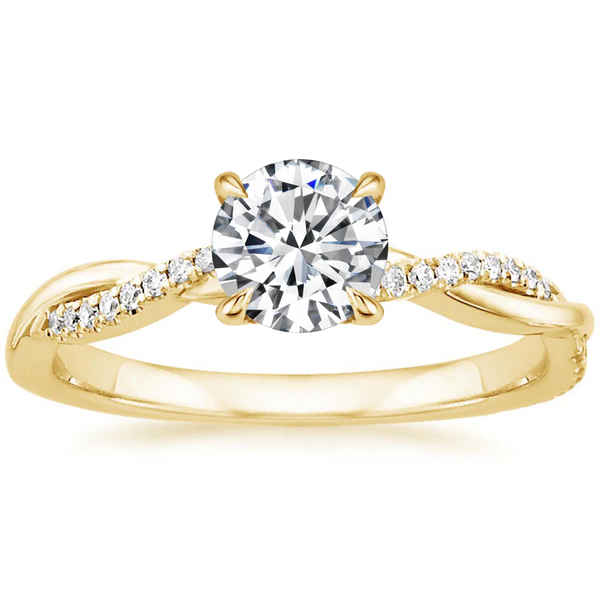 Le Jane Crystal Gold Ring