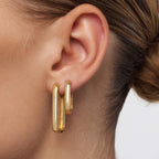 Elegant Icon Golden Hoops