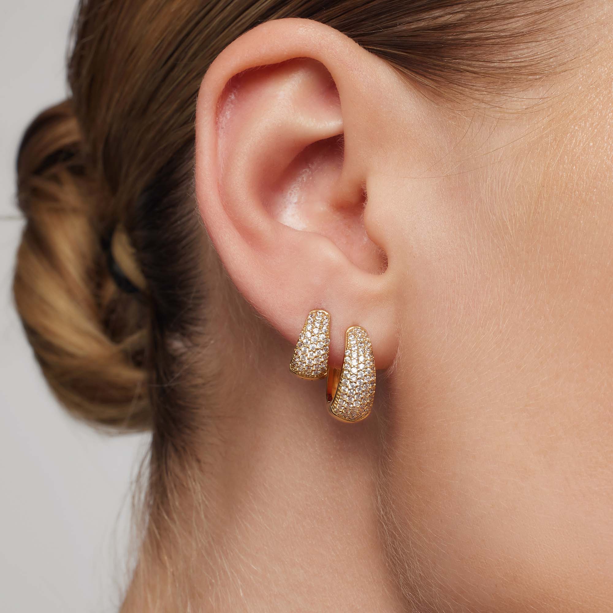 Jules Mini Crystals Hoops