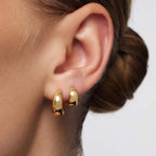 Rue Elegant Golden Mini Hoops