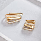 Icon Pave Crystalline Hoops