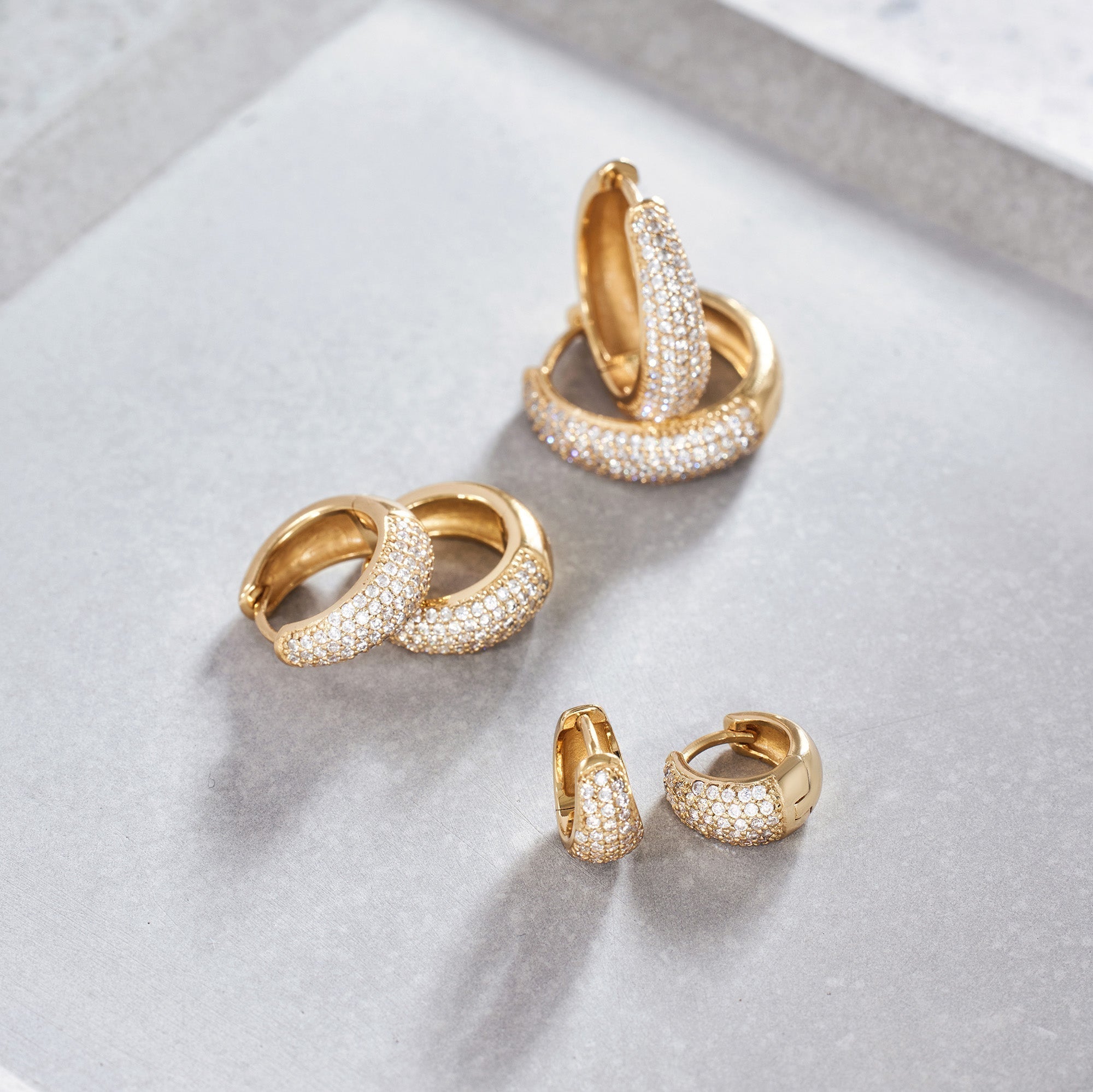 Jules Mini Crystals Hoops