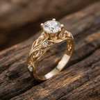 Exquisite Cubic Zirconia Gold Ring
