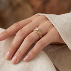 Exquisite Cubic Zirconia Gold Ring