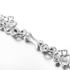 Dog Paw Charm Bracelet