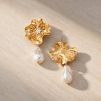 Pearl Enchantment Flower Earrings