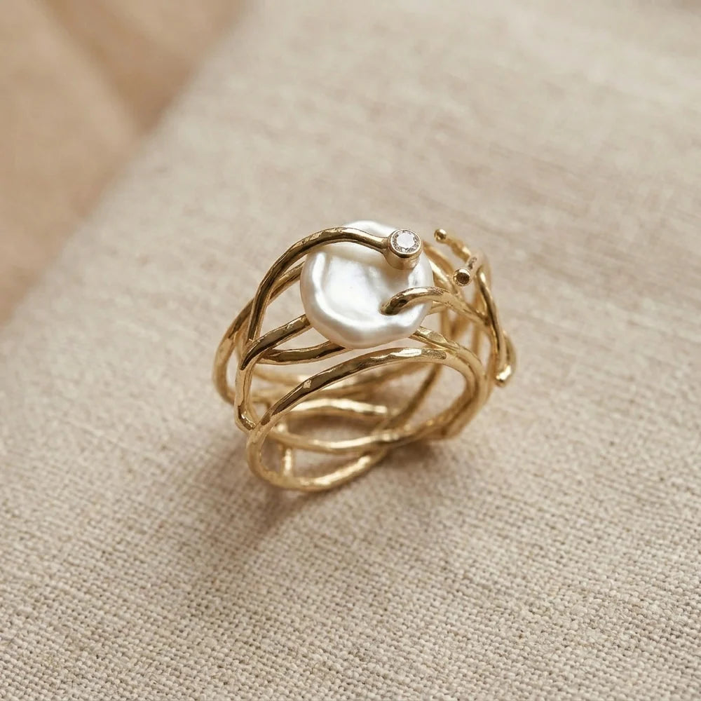 Luxe Gold Textured Ring