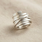 Timeless Thick Layer Silver Ring