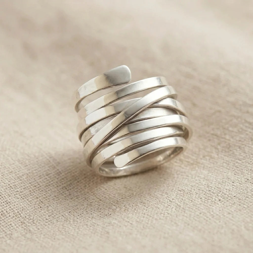 Timeless Thick Layer Silver Ring