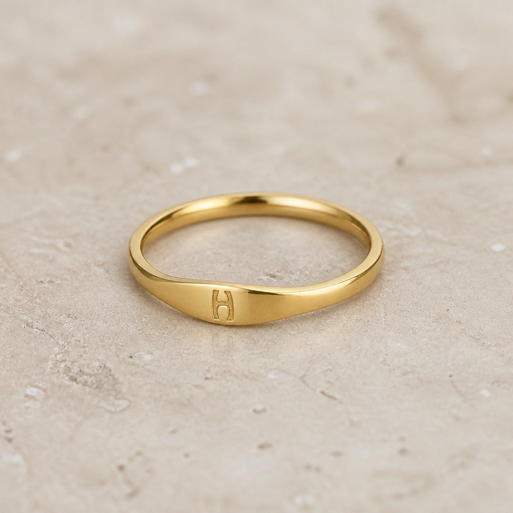 Liora Letter Ring Collection