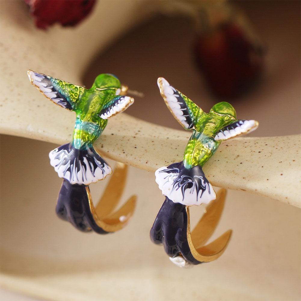 Hummingbird Statement Earrings