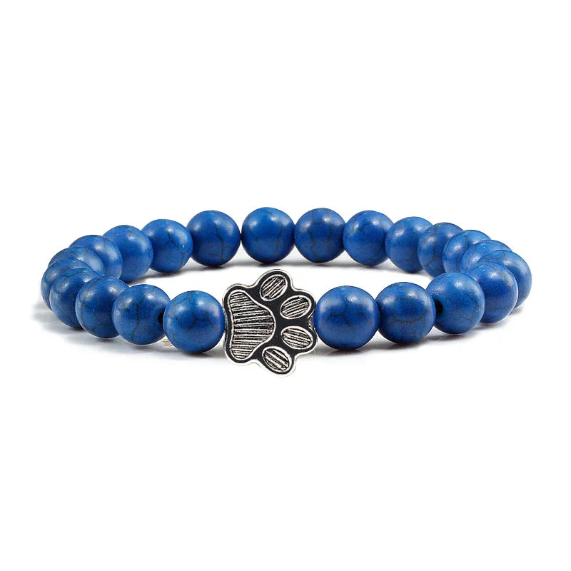 Crystal Paw Beaded Bracelet