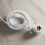 Memorial Paw Pendant Necklace
