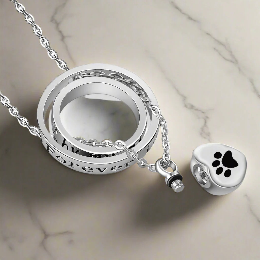 Memorial Paw Pendant Necklace