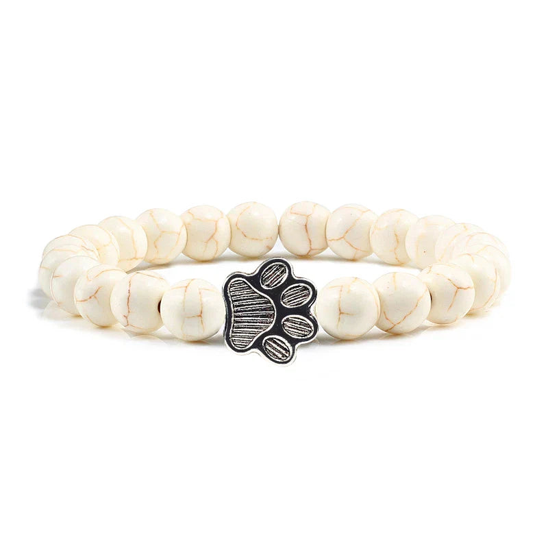 Crystal Paw Beaded Bracelet