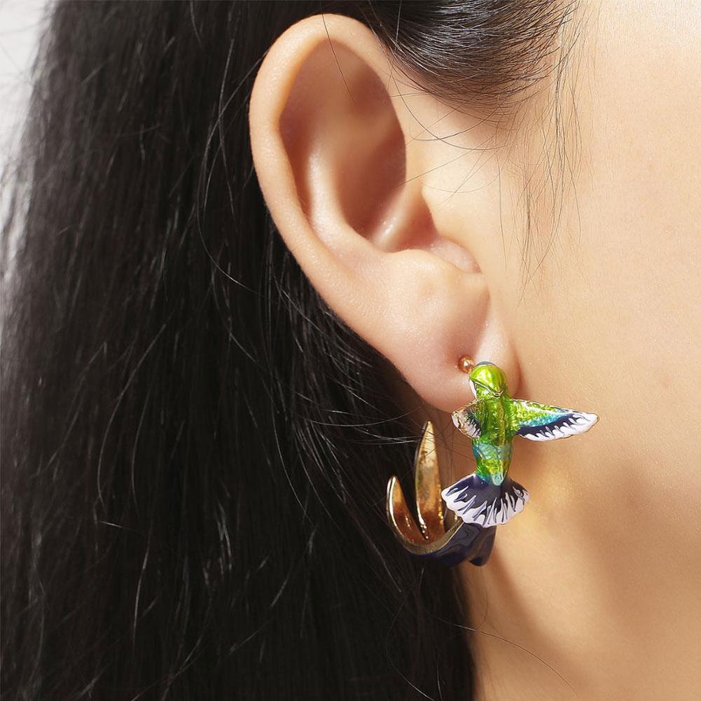 Hummingbird Statement Earrings
