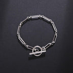 Sophisticated Link T-Bar Bracelet