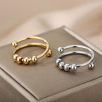 Anxiety and Anti Stress Beaded Adjustable Ring
