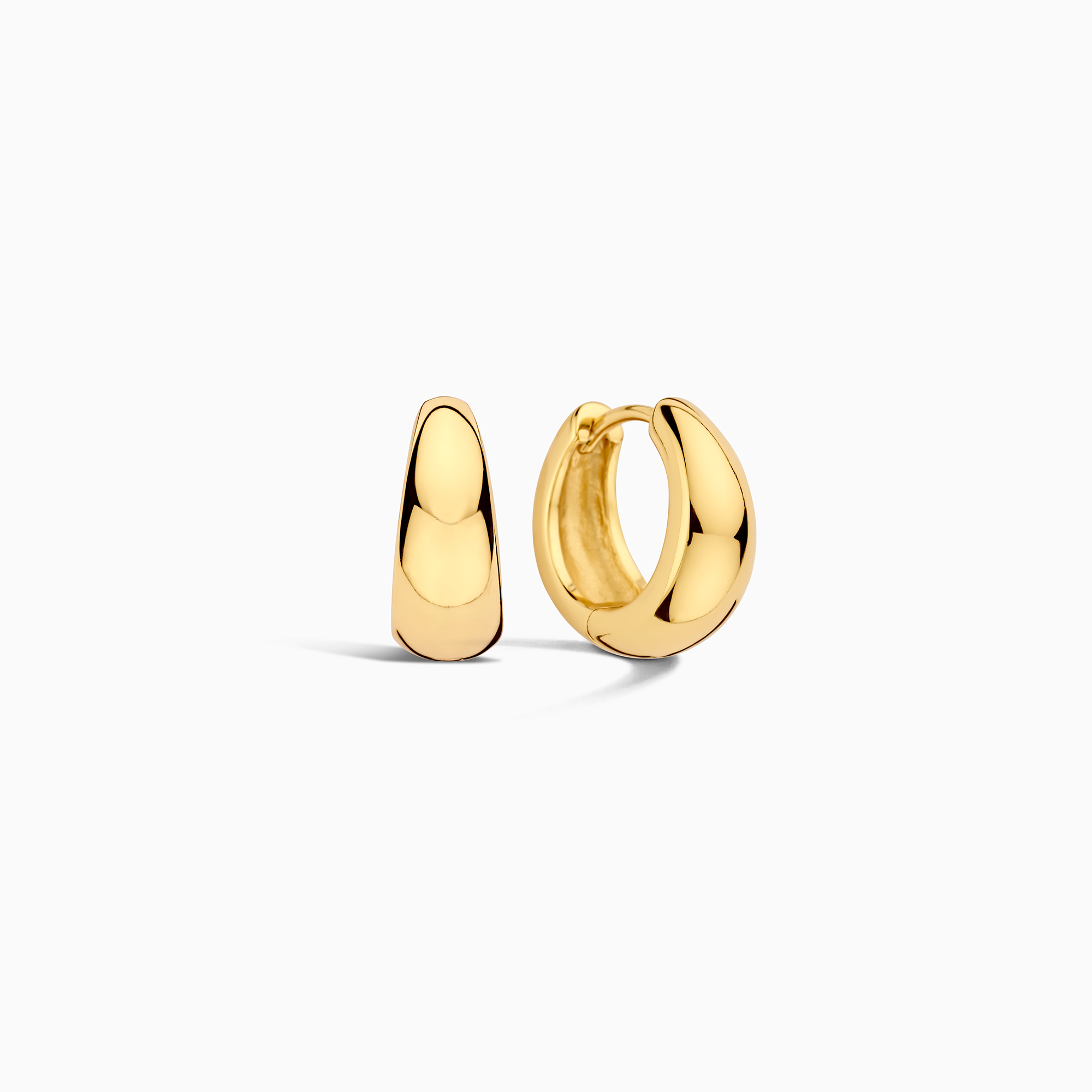 Rue Elegant Golden Hoops