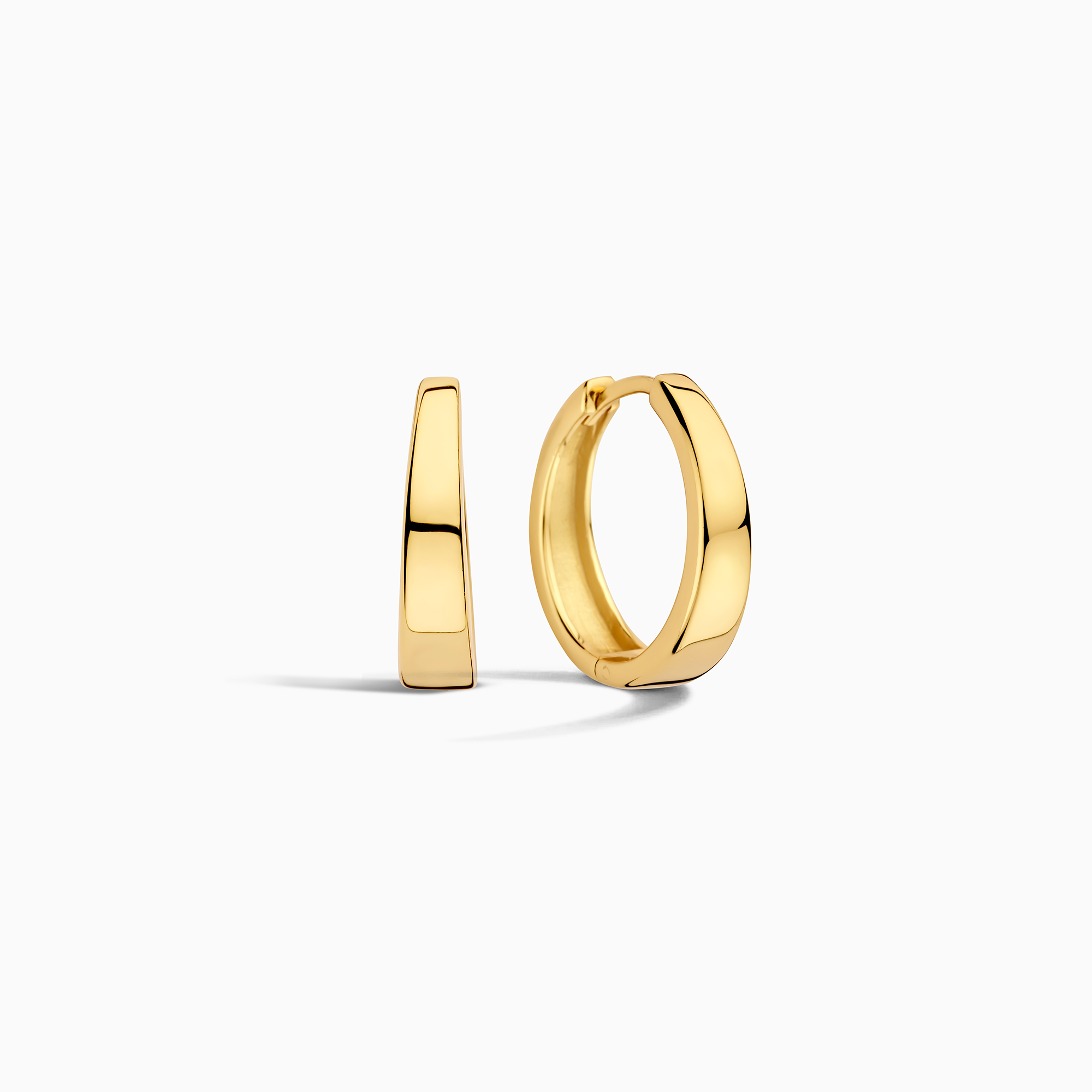Gia Classic White Gold Hoops