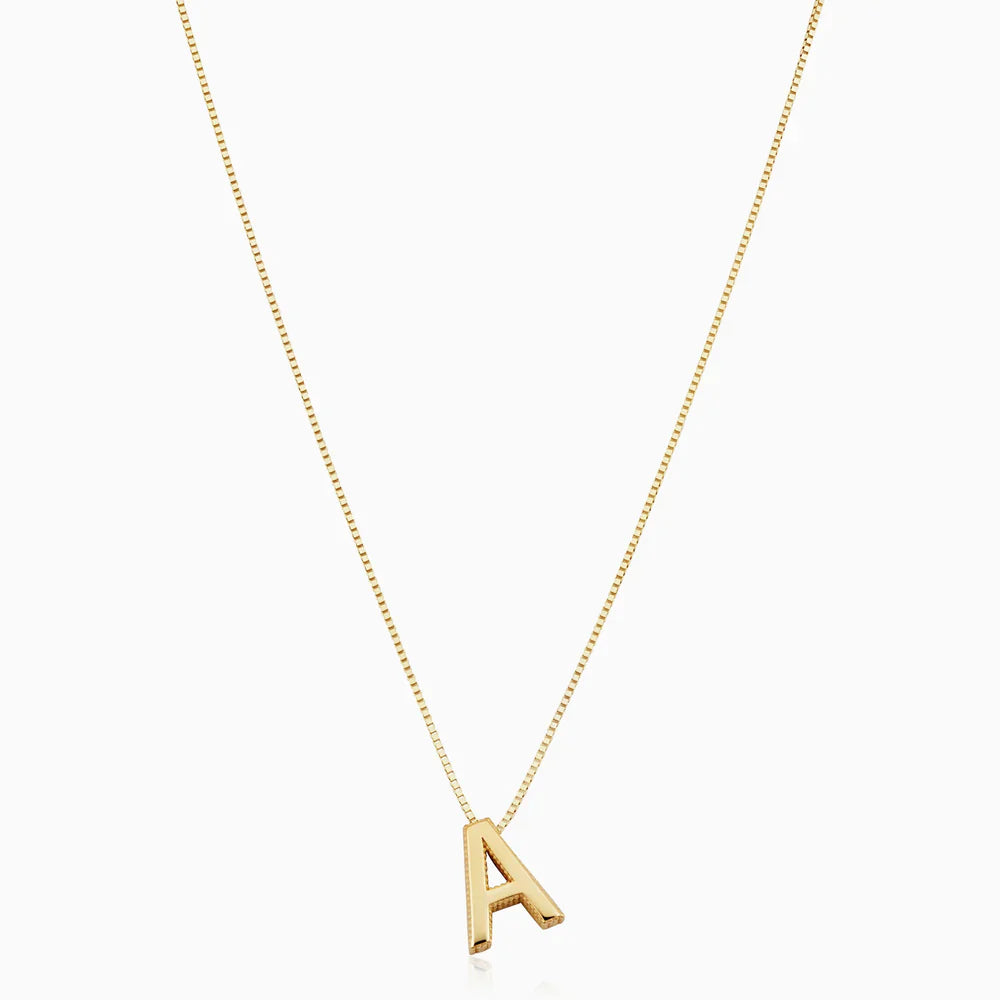 Love Letter Initial Gold Necklace