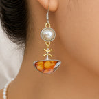 Elodi Retro Orange Earrings
