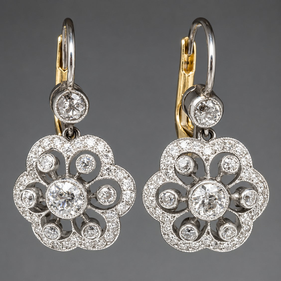 Retro Crystal Mandala Earrings