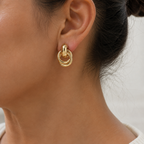 Lavish Gold Hoop Earrings