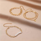 Gold Pearl Bracelet Pack
