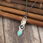 Vintage Owl Bar Necklace
