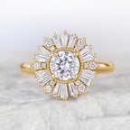 Dazzling Sunburst Bloom Ring