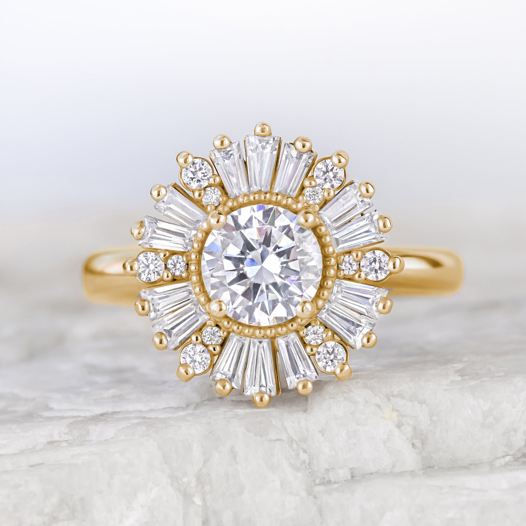 Dazzling Sunburst Bloom Ring