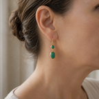 Radiant Turquoise Drop Earrings