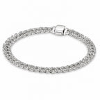Pave Cuban White Gold Bracelet