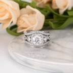Sophisticated Split Shank Ring Set