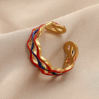 Layered Wavy Band Ring