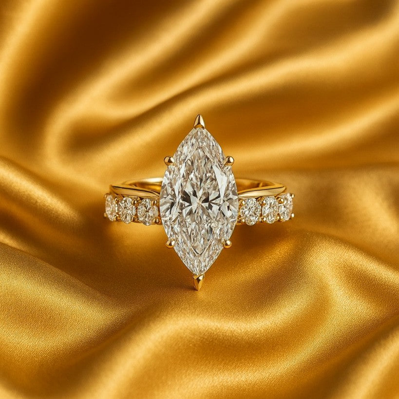 Regal Marquise Gold Ring