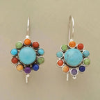 Radiant Turquoise Hoop Earrings