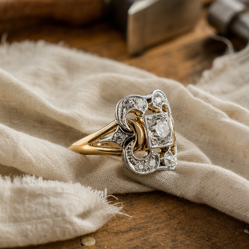 Majestic Zirconia Hollow Cut Ring
