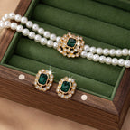 Verdalle Emerald Pearl Set